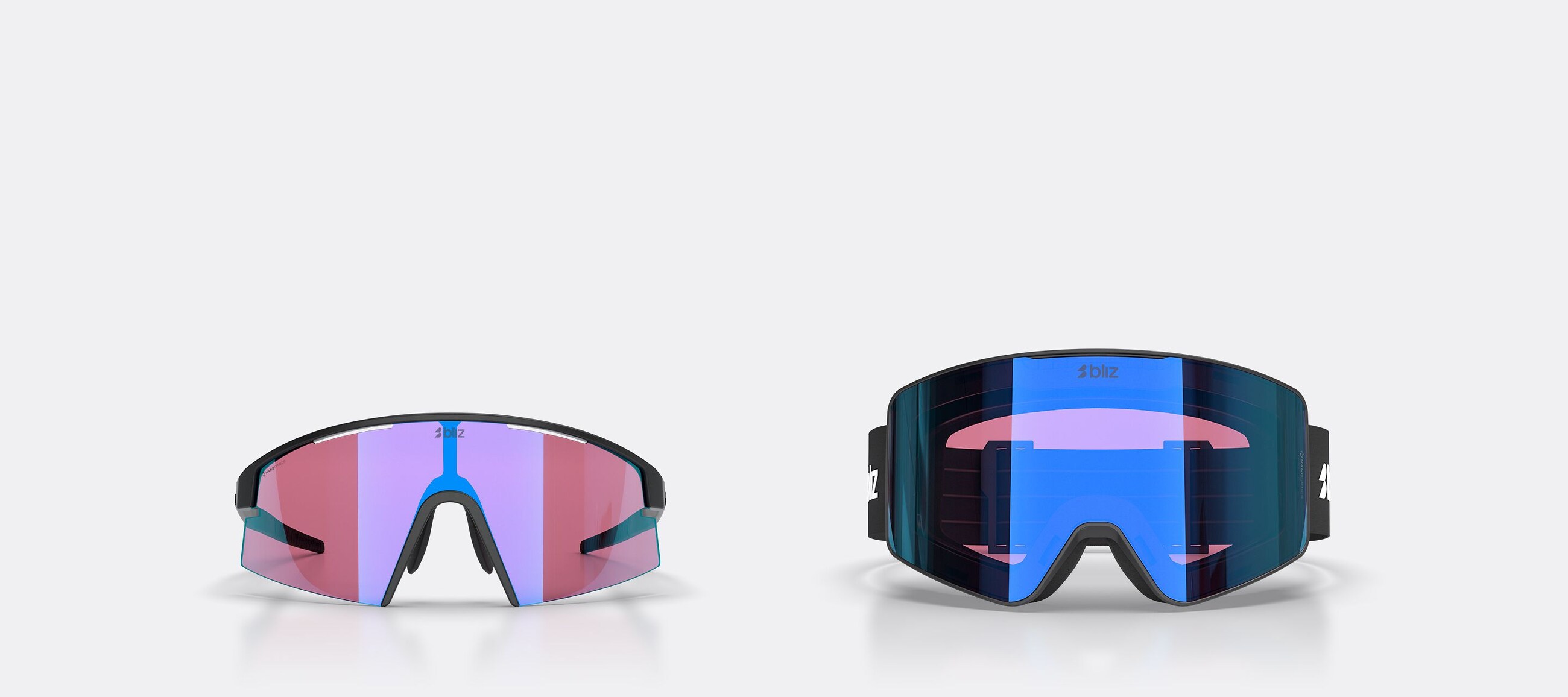 Precision optics for all seasons -Nano Optics’ high-performance lenses, delivering clarity and precision, are available across the full range of both sunglasses and snow goggles.