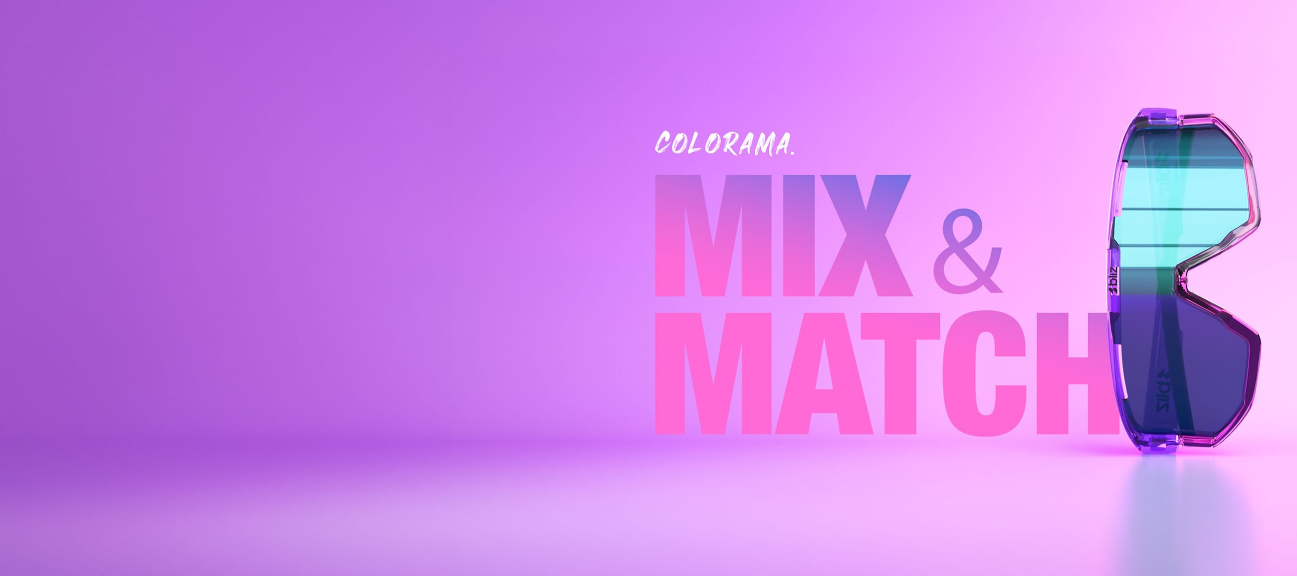 Få 40% rabatt på personanpassade solglasögon-COLORAMA-Skräddarsy dina Colorama-solglasögon och skapa din egen personliga prestanda. Finns med Fusion & Matrix.